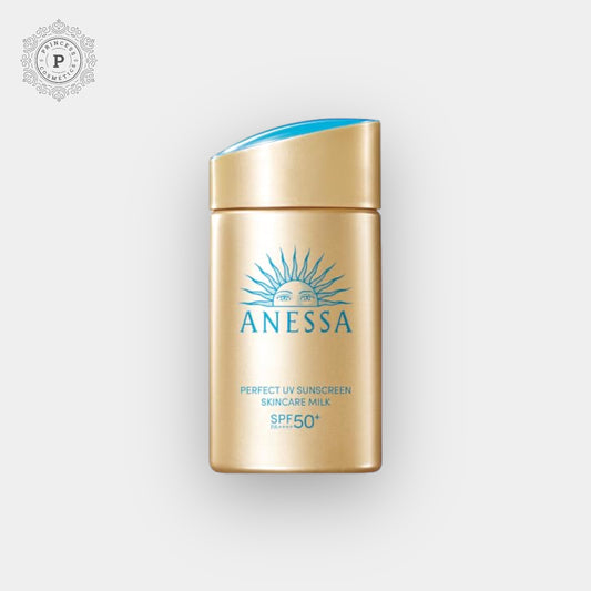 Shiseido Anessa Perfect UV Sunscreen Skincare Milk SPF50+ PA++++ 60ml. شيسيدو أنيسا - حليب العناية بالبشرة الواقي من الشمس بالأشعة فوق البنفسجية SPF50+ PA++++، 60 مل