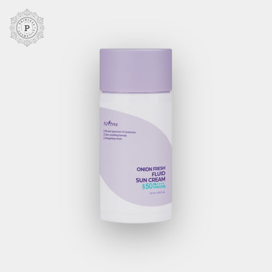 Isntree Onion Fresh Fluid Sun Cream 50ml. كريم الشمس السائل المنعش بالبصل من إيسنتري، 50 مل