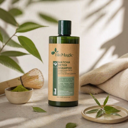 Biomagic Matcha Detox Shampoo 400ml شامبو بيوماجيك ماتشا ديتوكس