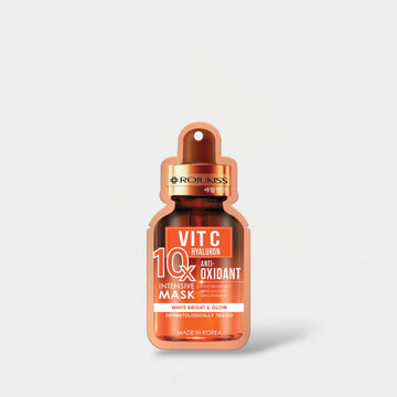 Rojukiss Vit-C Hyaluron Antioxidant 10x Intensive Mask (1 Sheet) قناع مكثف مضاد للأكسدة من روجوكيس فيتامين سي هيالورون 10 مرات