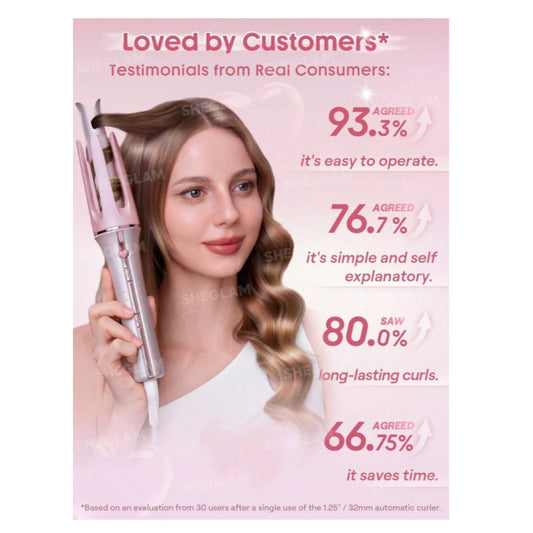 SHEGLAM Cupid’s Charm One-Touch Instant Curler - 32mm شيجلام جهاز تجعيد الشعر الفوري بلمسة واحدة كيوبيدز تشارم - 32 مم