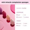 Real Techniques MINI Complexion Sponges 4 Pack ريال تكنيكس – إسفنجات ميني للبشرة، 4 قطع