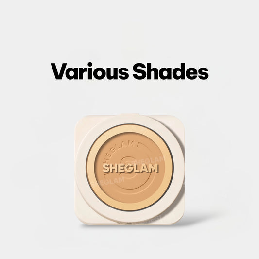 SHEGLAM Skin-Focus High Coverage Powder Foundation شيغلام كريم أساس بودرة بتغطية عالية وتركيز على البشرة