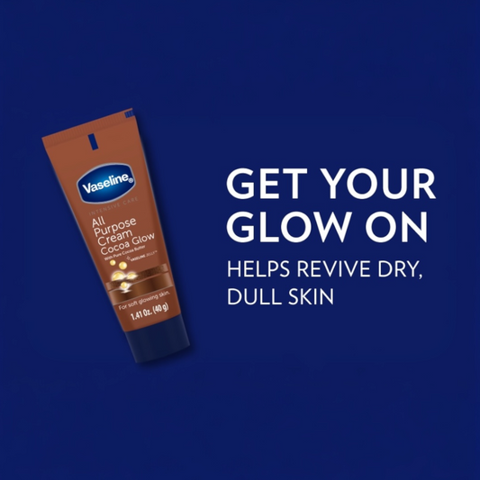 Vaseline All Purpose Cream Cocoa Glow 40g كريم فازلين متعدد الاستخدامات بلمسة الكاكاو