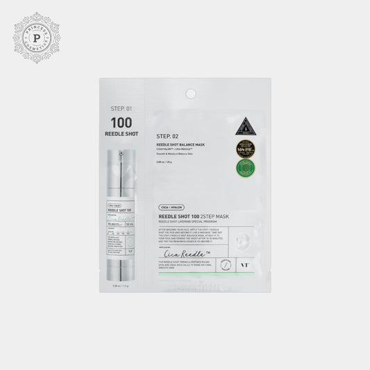 VT Cosmetics Reedle Shot 100 2STEP Mask (1 Sheet) قناع ريدل شوت 100 بخطوتين من في تي كوزمتيكس