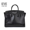 Eye-Themed Black 2-in-1 Handbag. حقيبة يد سوداء 2 في 1 بطابع العين