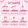 Coringco Pink Roll Make Up Brush Set (6pcs) طقم فرش مكياج كورينكو بينك رول