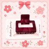 Red Marble Clips مشابك رخامية حمراء