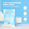 Fresh Skinlab Milk White 3 in 1 Glutathione Whitening Serum Soap 100g. صابون مصل تبييض الجلوتاثيون 3 في 1 بالحليب الأبيض من فريش سكين لاب، 100 جرام