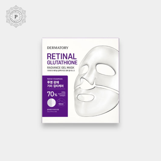 Dermatory Retinal Glutathione Radiance Gel Mask (1 Sheet) قناع جل الجلوتاثيون المشع للشبكية الجلدية