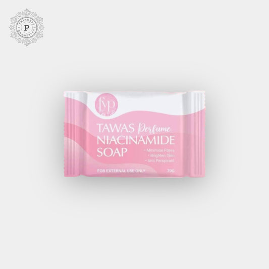 Tawas Perfume Niacinamide Soap 70g. صابون نياسيناميد عطر تاواس 70 جرام