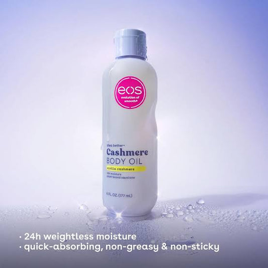 eos Vanilla Cashmere Body Oil 177ml زيت الجسم بالفانيليا والكشمير من إيوس