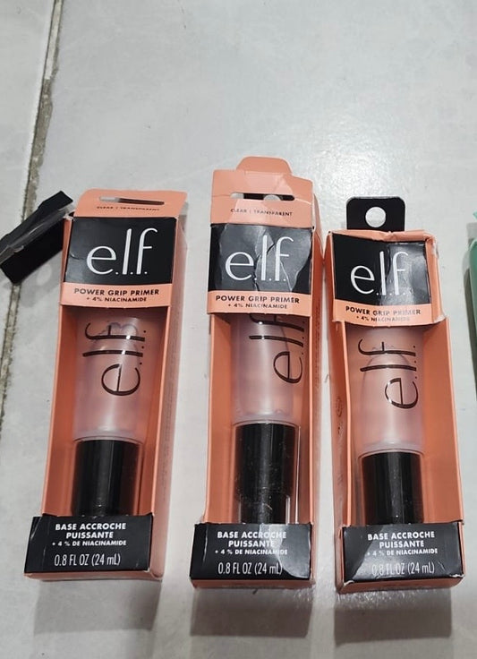 (BOX DAMAGED) elf Cosmetics Power Grip Primer + Niacinamide 24ml. (علبة تالفة) برايمر باور جريب من إيلف كوزماتيكس + نياسيناميد 24 مل