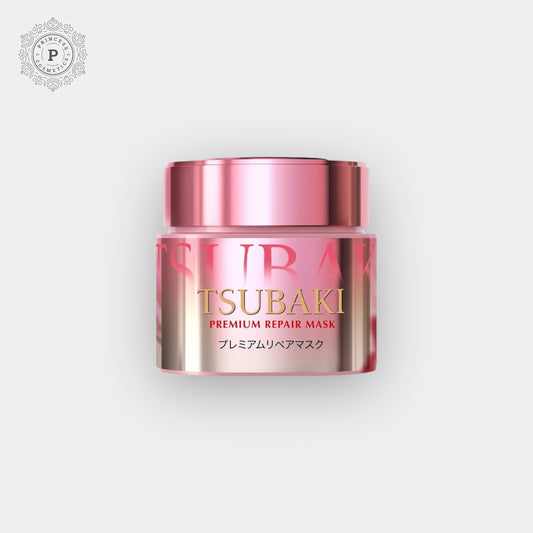 Tsubaki Premium Repair Hair Mask (Pink Camellia) 180g قناع تسوباكي بريميوم ريبير لإصلاح الشعر (الكاميليا الوردية)