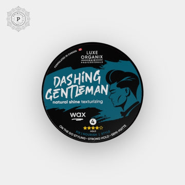 LUXE ORGANIX Hair Professionals Dashing Gentleman Natural Shine Texturizing Wax 80g لوكس أورجانيكس - شعر بروفيشنال داشينج جنتلمان شمع طبيعي شاين 80 جم