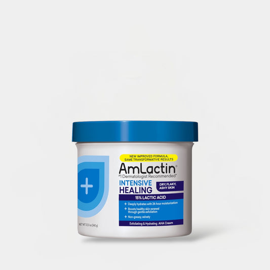 AmLactin Intensive Healing Cream with 15% Lactic Acid 340g كريم أملاكتين للشفاء المكثف مع حمض اللاكتيك بنسبة 15%