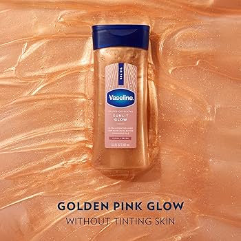 Vaseline Sunlit Glow Body Shimmer Gel Oil 200ml زيت جل الجسم اللامع من فازلين صن لايت جلو