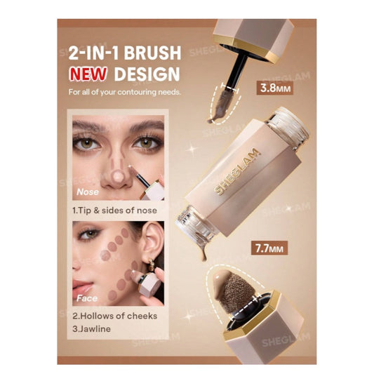 SHEGLAM Precision Sculpt Liquid Contour Duo شيغلام ثنائي الكونتور السائل للنحت الدقيق