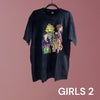 Characters Black TShirt. شخصيات تي شيرت أسود