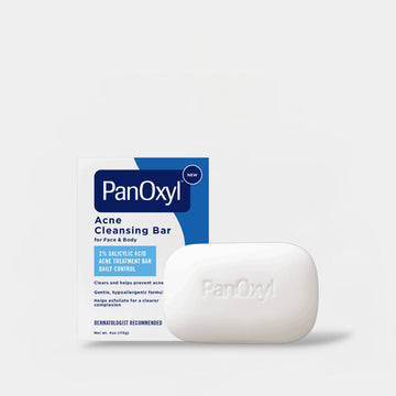 Panoxyl Acne Cleansing Bar 2% Salicylic Acid 113g صابون بانوكسيل لتنظيف حب الشباب، ٢٪ حمض الساليسيليك