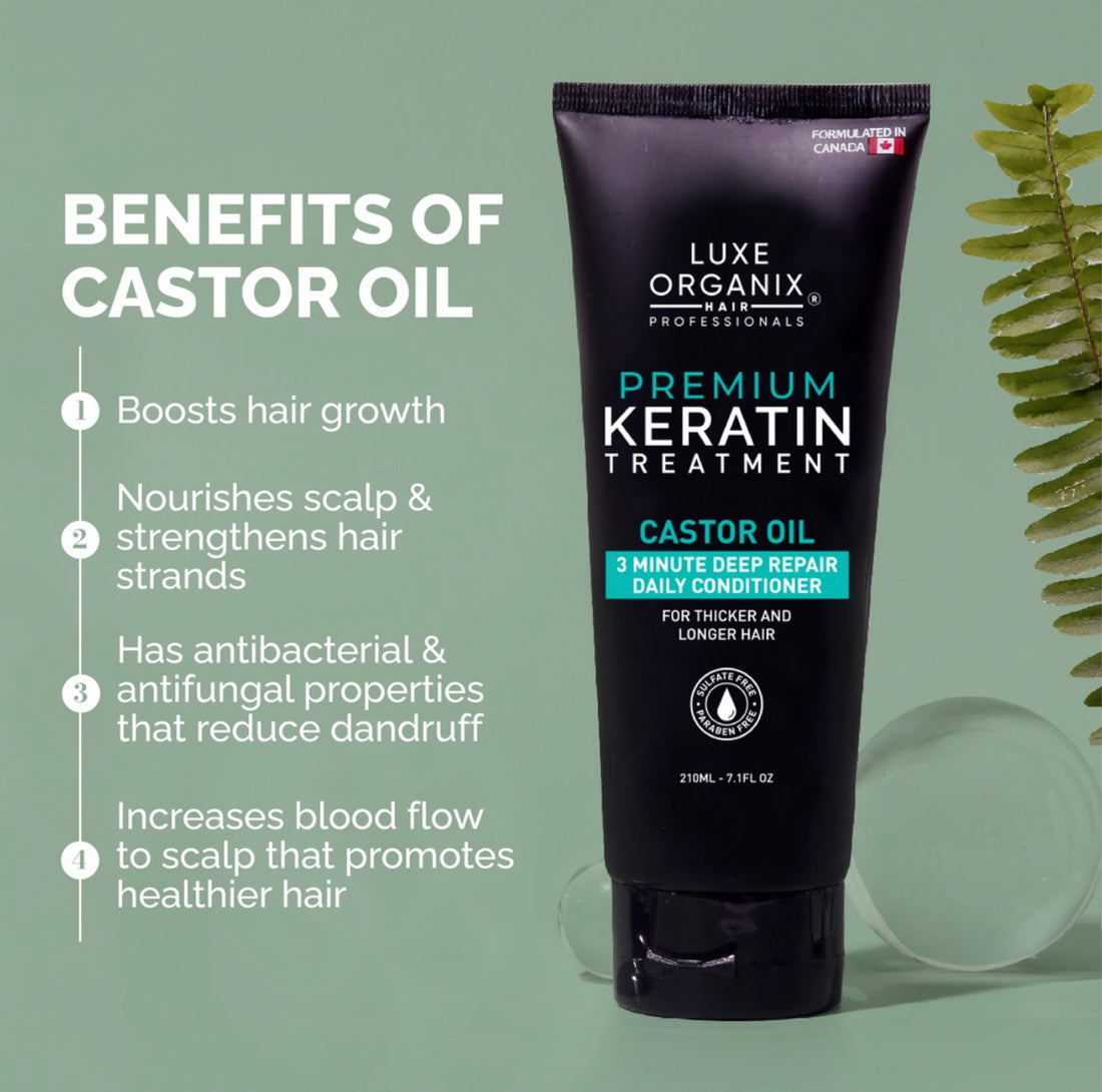 Luxe Organix Premium Keratin Castor Oil 250ml