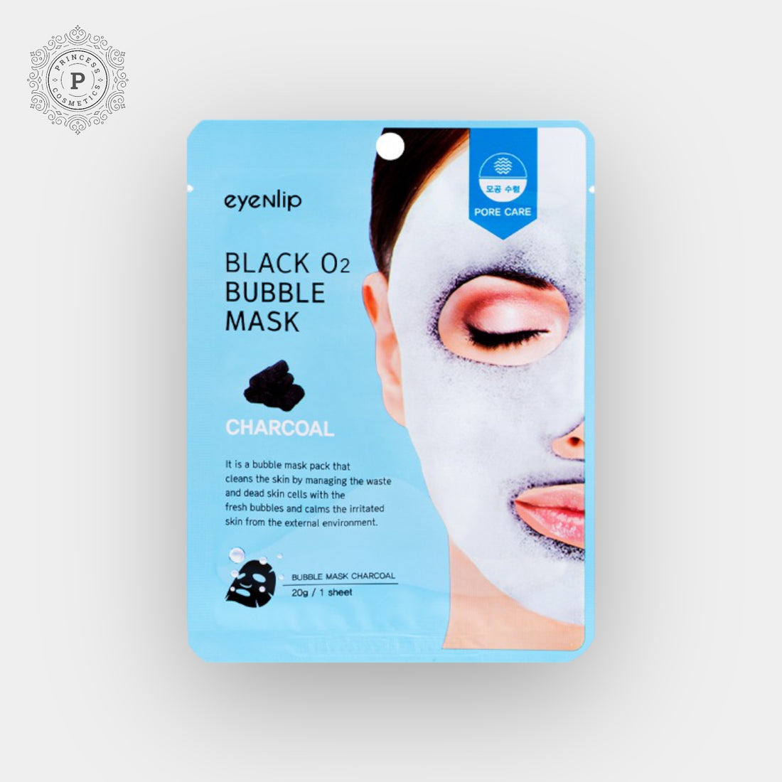 (EXPIRY: 07/24) Eyenlip Black O2 Bubble Mask 20g - Charcoal
