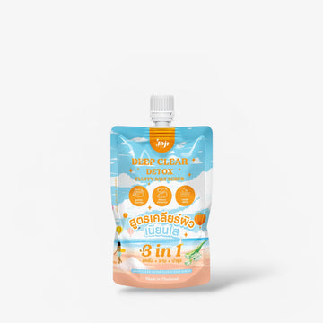 Joji Deep Clear Detox Fluffy Salt Scrub 350g مقشر جوجي ديب كلير ديتوكس بالملح الناعم