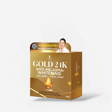 Precious Skin Gold 24K Anti-Melasma Whitening Collagen Facial Soap 60g صابون الوجه بالكولاجين ومضاد الكلف من بريشوس سكين جولد عيار 24 قيراط