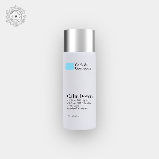 Geek & Gorgeous Calm Down 4% PHA + BHA Liquid 30ml