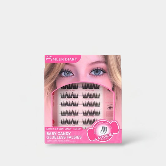 Mlen Diary Baby Candy Glueless Falsies رموش صناعية بدون غراء من مِلين دياري بيبي كاندي
