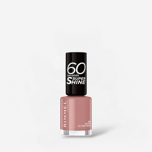 Rimmel 60 Seconds Nude Nail Polish - 230 Mauve To The Music ريميل طلاء أظافر 60 ثانية نود - 230 موف تو ذا ميوزيك