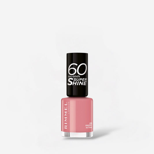 Rimmel 60 Seconds Nude Nail Polish - 235 Preppy In Pink ريميل طلاء أظافر نود 60 ثانية - 235 بريبي إن بينك