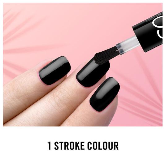 Rimmel 60 Seconds Super Shine Nail Polish - 900 Ritas Black ريميل طلاء أظافر 60 ثانية سوبر شاين - 900 ريتاز بلاك