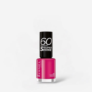 Rimmel 60 Seconds Super Shine Nail Polish - 323 Funtime Fuchsia ريميل طلاء أظافر 60 ثانية سوبر شاين - 323 فَن تايم فوشيا