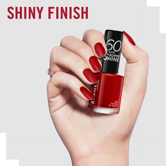 Rimmel 60 Seconds Super Shine Nail Polish - 315 Queen of Tarts ريميل طلاء أظافر 60 ثانية سوبر شاين - 315 كوين أوف تارتس