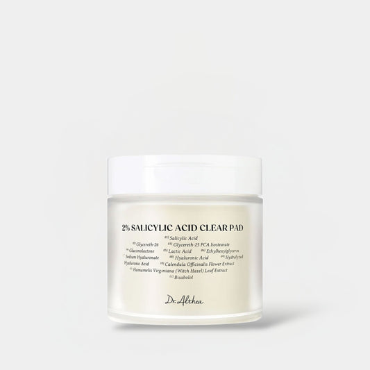 Dr. Althea 2% Salicylic Acid Clear Pad (65 Pads) وسادة دكتور ألثيا الشفافة بحمض الساليسيليك 2%