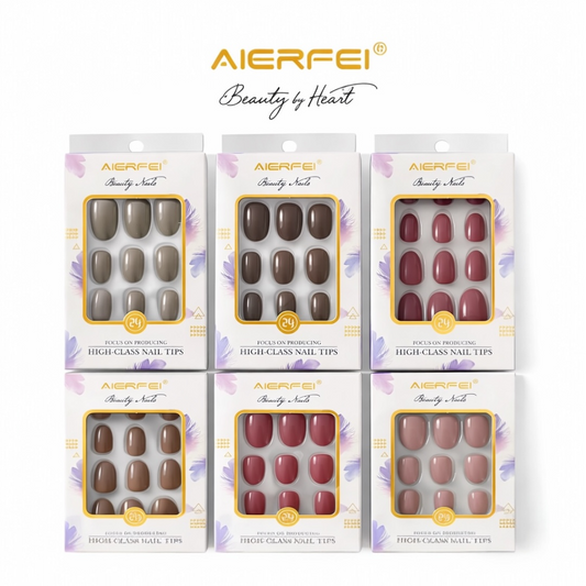 Aierfei Beauty Nails (24 pcs) أظافر أيرفاي بيوتي