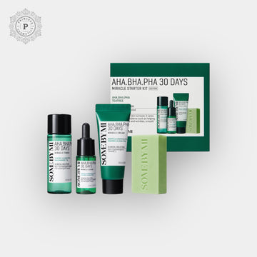 Somebymi AHA BHA PHA 30 Days Miracle Starter Kit (4pcs). سومبيمي AHA BHA PHA 30 يوما معجزة كاتب كيت