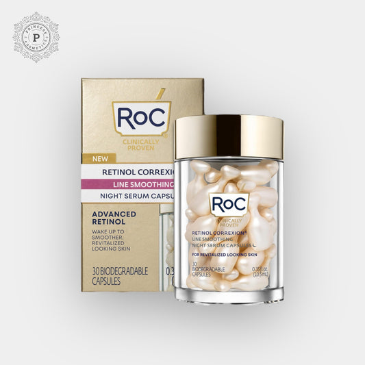 ROC Line Smoothing Night Serum Capsules (30ea). كبسولات مصل تنعيم البشرة من روس لاين (30 قطعة)