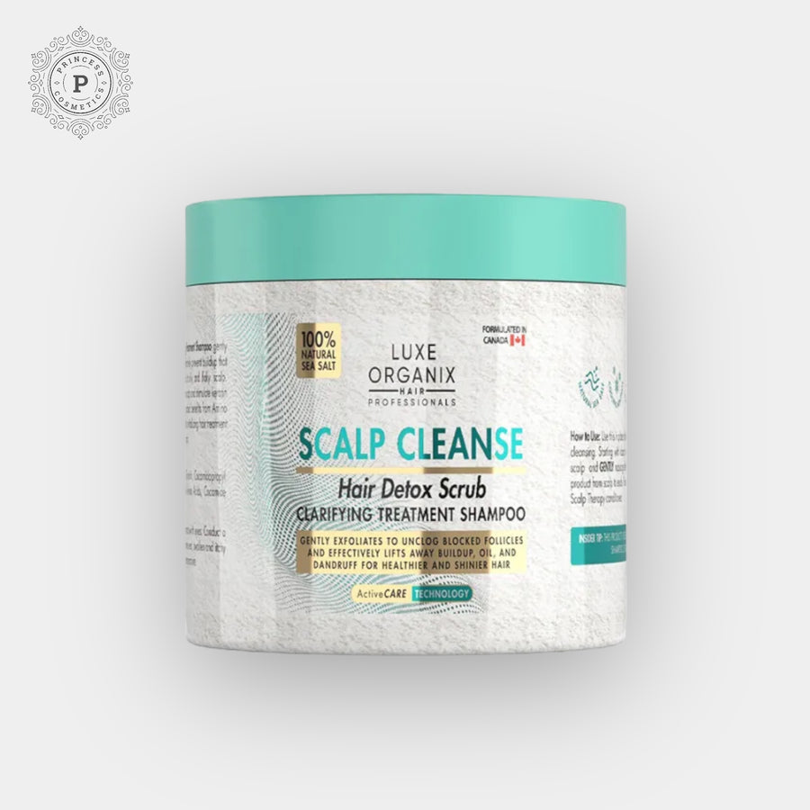 Luxe Organix Scalp Cleanse Hair Detox Scrub Clarifying Treatment Shampoo 200ml