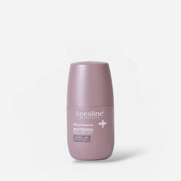 Beesline Natural Whitening Roll-On Deodorant Super Dry Powder Soft 50ml مزيل عرق بيزلاين الطبيعي للتبييض، رول أون، فائق الجفاف، بودرة ناعمة