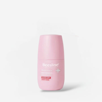 Beesline Natural Whitening Roll-On Deodorant Super Dry Jouri Rose 50ml بيزلين مزيل عرق دوار للتبييض الطبيعي، سوبر دراي، وردة الجوري
