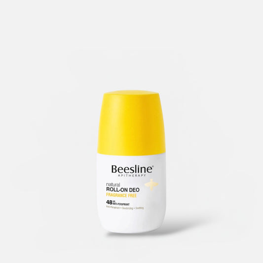 Beesline Natural Whitening Roll-On Deodorant Fragrance-Free 50ml مزيل عرق بيزلاين الطبيعي للتبييض، رول أون، خالٍ من العطور