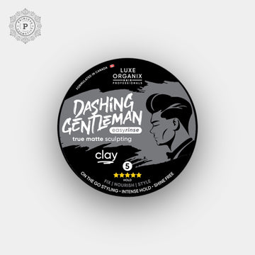 Luxe Organix Hair Professionals Dashing Gentleman True Matte Sculpting Clay 80g لوكس أورجانيكس - طين نحت غير لامع للشعر من دانتلمان 80 جم