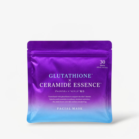 Glutathione x Ceramide Essence Facial Mask (30 Sheets) ماسك خلاصة الجلوتاثيون × السيراميد للوجه