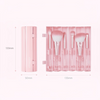 Coringco Pink Roll Make Up Brush Set (6pcs) طقم فرش مكياج كورينكو بينك رول