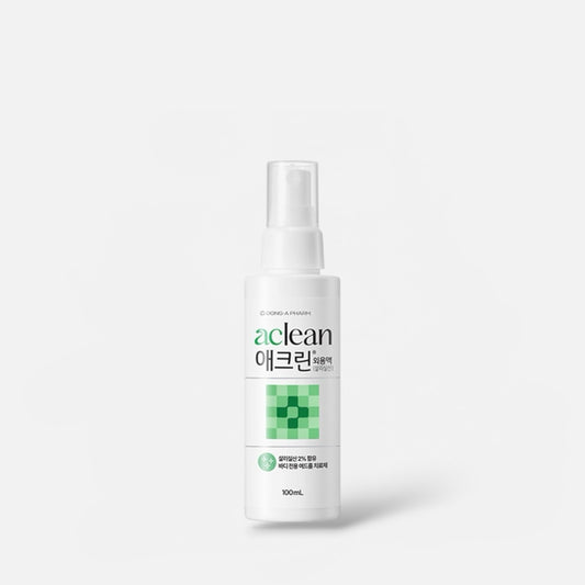 Dong-A PHARM Aclean 2% Salicylic Acid Body Acne Treatment Spray 100ml بخاخ علاج حب الشباب للجسم من دونغ-أيه فارم أكلين بتركيز 2% من حمض الساليسيليك
