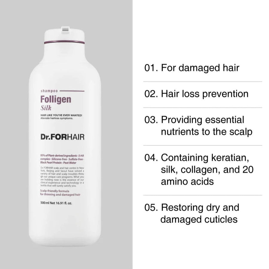 Dr.FORHAIR Folligen Silk Shampoo 300ml