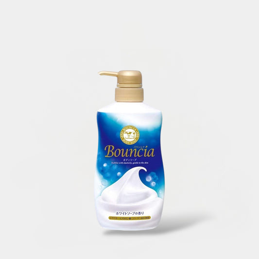 Cow Brand Bouncia White Body Soap 480ml صابون الجسم بونسيا الأبيض من كاو براند