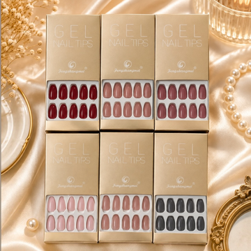 Fengshangmei Gel Nail Tips (28pcs) أظافر جل صناعية من فنغشانغمي